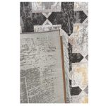 فرش مدرن زمینه طوسی دودی کدS701