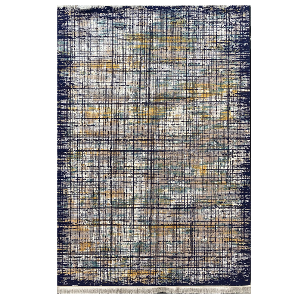 فرش پتینه خاکستری سرمه ای کدS914 فرش پتینه خاکستری سرمه ای کدS914