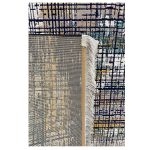 فرش پتینه خاکستری سرمه ای کدS914