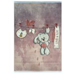 فرش کودک بندوخرگوش صورتی کد100237