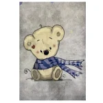 فرش کودک خرس شال دار کد100284 - تصویر 2