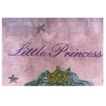 فرش کودک دختر موفرفری صورتی کد100285 - تصویر 3