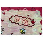 فرش کودک دکوفان زمینه صورتی کد100252