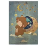 فرش کودک طرح خرس وماه کد100288