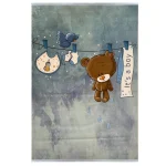 فرش کودک پاندا قهوه ای بندرخت