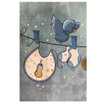 فرش کودک خرس قهوه ایی بندرخت کد100262 - تصویر 3