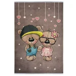 فرش کودک خرس دو قلو کد100270