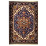 فرش گبه زمینه آبی کاربنی کد H50202