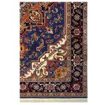 فرش گبه زمینه آبی کاربنی کد H50202 - تصویر 2