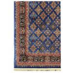 فرش گبه زمینه آبی کاربنی کد H50206 - تصویر 2