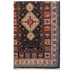 فرش گبه زمینه ذغالی کد H50204 - تصویر 3