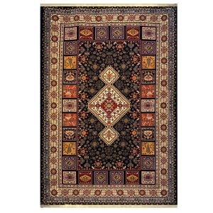 فرش گبه زمینه ذغالی کد H50204