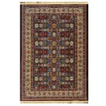 فرش گبه زمینه سرمه ایی کد H50210