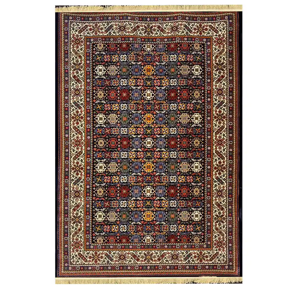 فرش گبه زمینه سرمه ایی کد H50210 فرش گبه زمینه سرمه ایی کد H50210