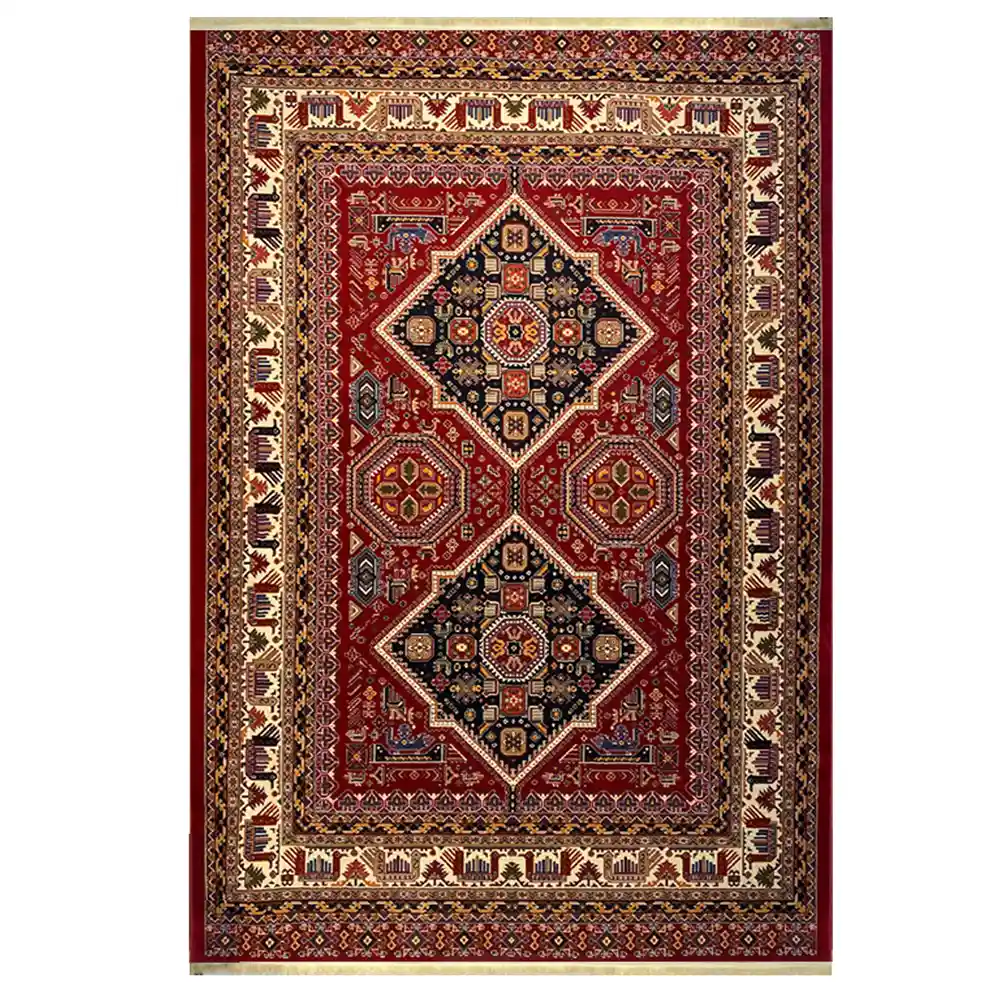 فرش-گبه-زمینه-لاکی-کد-H50213 فرش گبه زمینه لاکی کد H50213