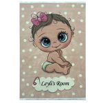 فرش کودک اختصاصی طرح نوزاد