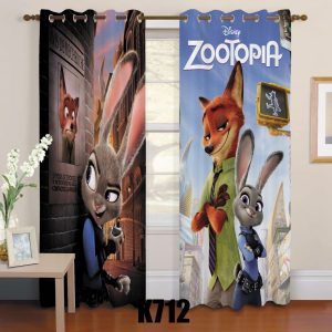 ست فرش و پرده طرح زوتوپیا F302