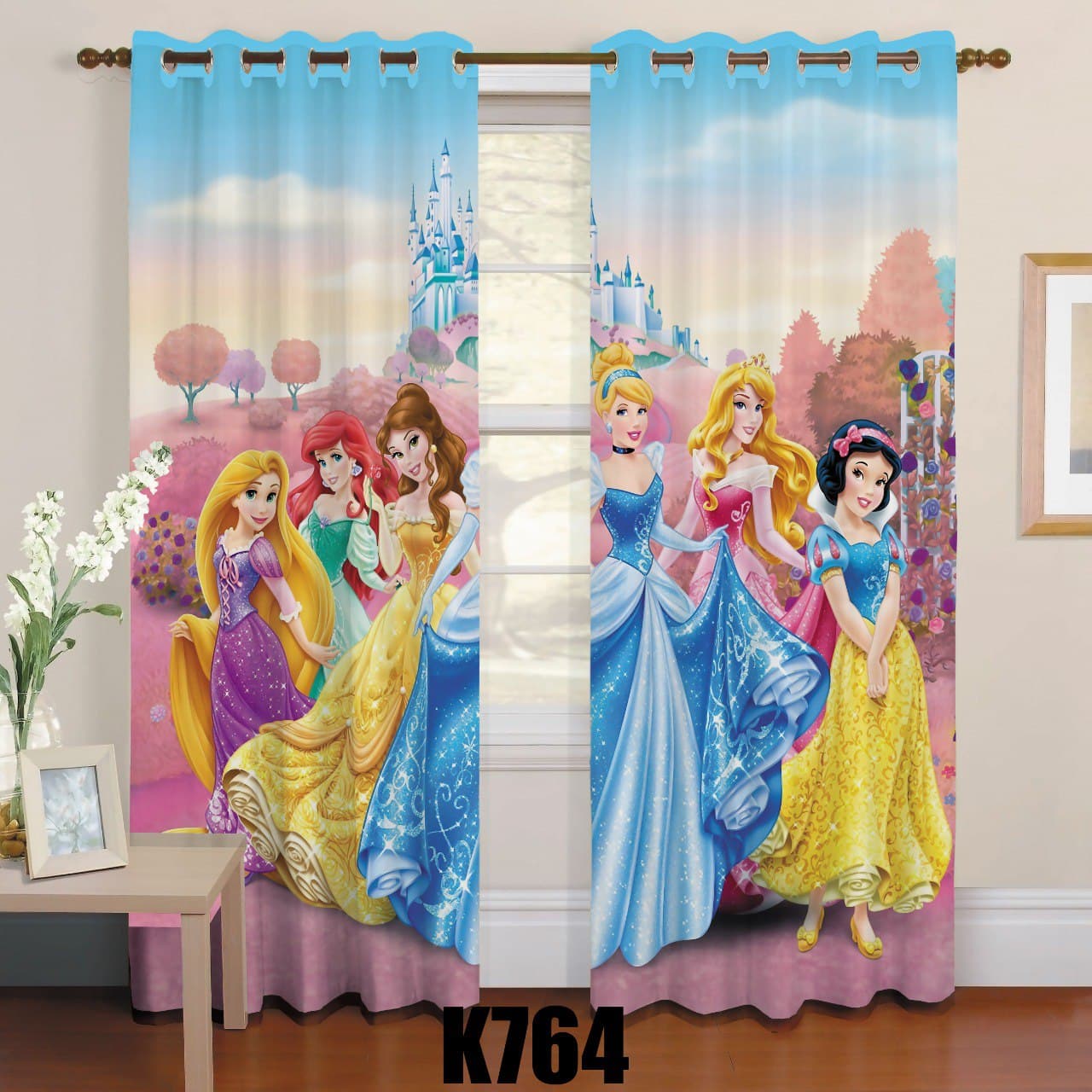 ست فرش و پرده طرح سیندرلا F305 ست فرش و پرده طرح سیندرلا F305