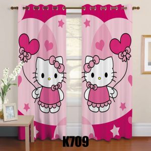 ست فرش پرده طرح کیتی F315