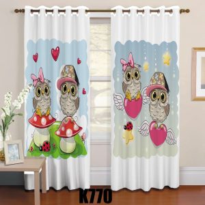 ست فرش پرده جغدفانتزی زیبا F344