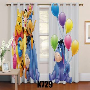 ست فرش پرده خرس پو F320