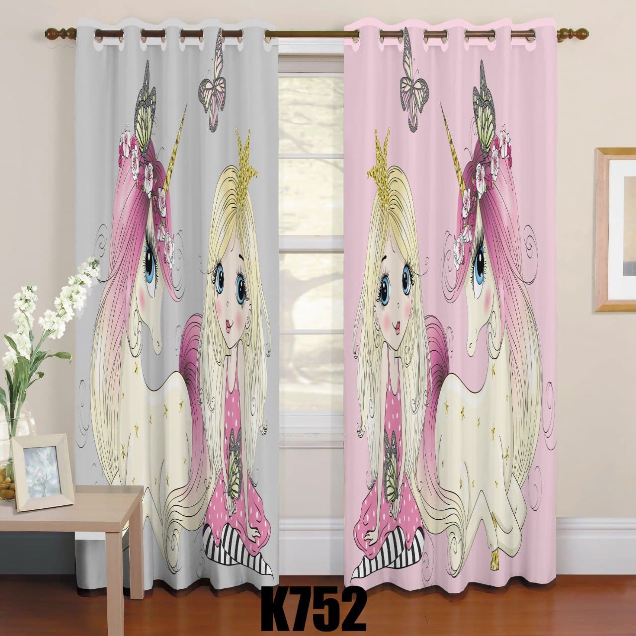 ست فرش پرده دختر واسب شاخدار F323 ست فرش پرده دختر واسب شاخدار F323