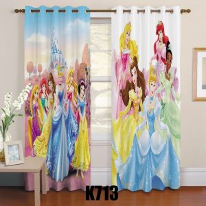 ست فرش پرده طرح سیندرلا F324