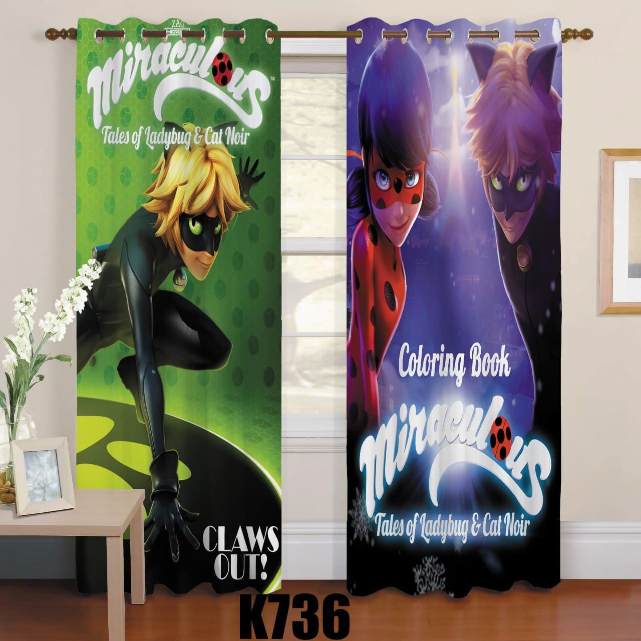 ست فرش پرده طرح میراکلوس F325 ست فرش پرده طرح میراکلوس F325