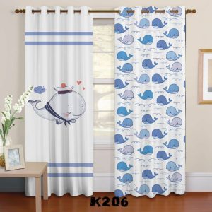 ست فرش پرده طرح نهنگ F336