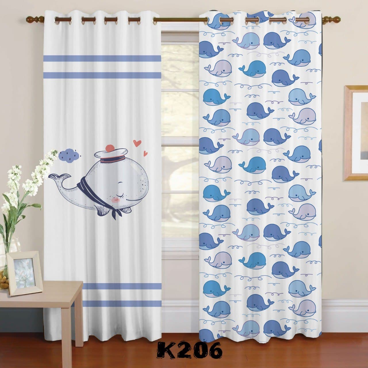 ست فرش پرده طرح نهنگ F336 ست فرش پرده طرح نهنگ F336