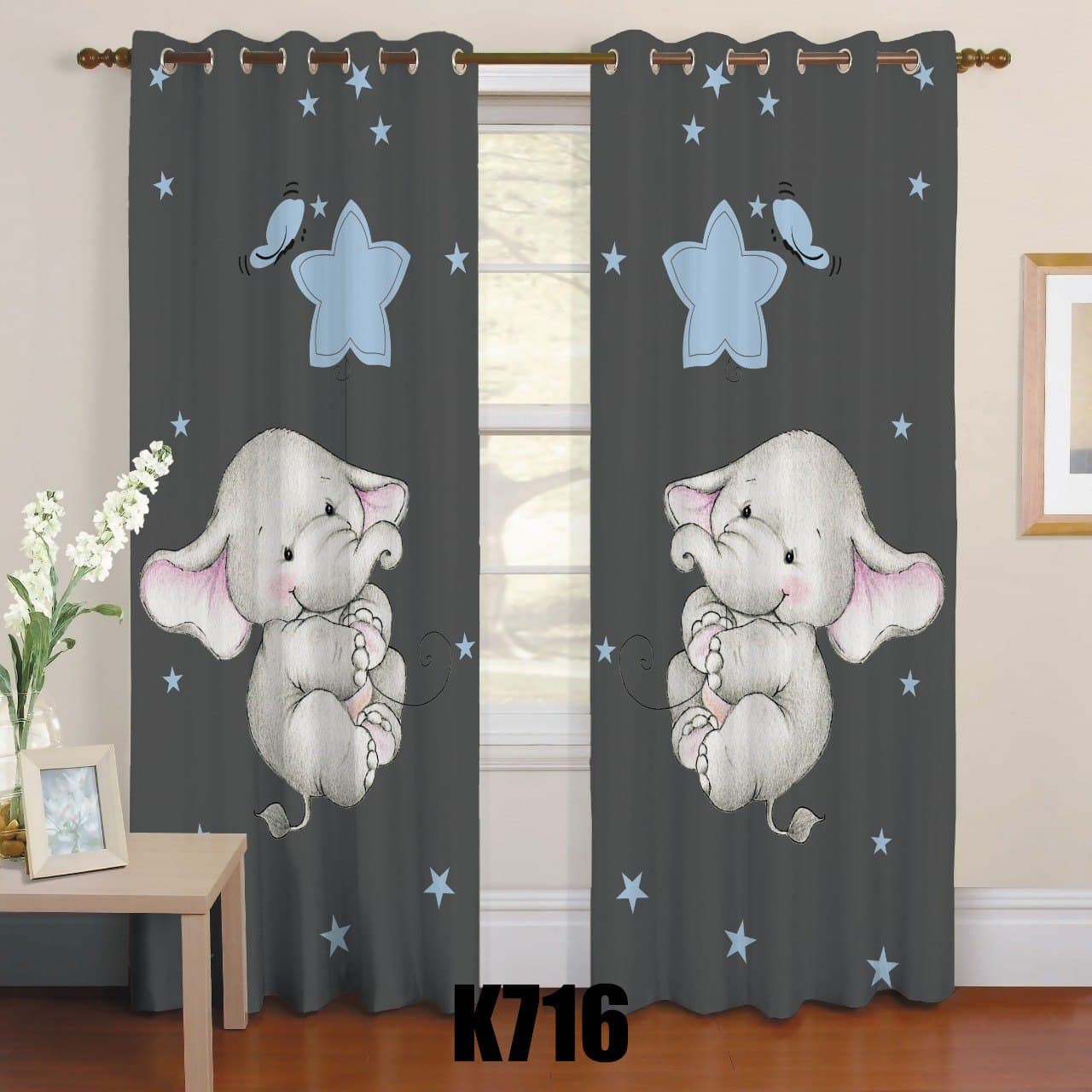 ست فرش پرده فیل وستاره F354 ست فرش پرده فیل وستاره F354