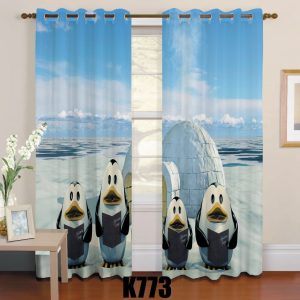 ست فرش پرده پنگوئن های قطبی F317