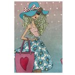 فرش کودک اختصاصی دخترموموفری وگربه