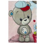 فرش کودک اختصاصی طرح خرس وجغد - تصویر 2