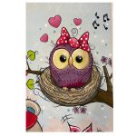 فرش کودک اختصاصی طرح خرس وجغد - تصویر 3