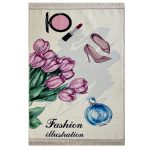 فرش کودک اختصاصی طرح گل کد1009