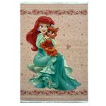 فرش کودک طرح پری دریایی کوچولو