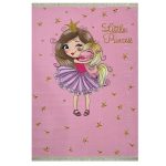 فرش کودک اختصاصی دختر و اسب شاخدار