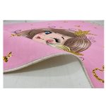 فرش کودک چاپی دختر و اسب شاخدار