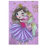 فرش کودک اختصاصی دختر و اسب شاخدار