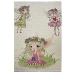 فرش کودک اختصاصی طرح دخترانه