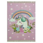 فرش کودک چاپی اسب تک شاخ کد1029