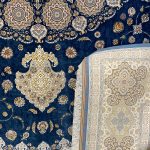 فرش 1500 شانه زمینه سرمه ایی sh1502