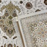 فرش 1500 شانه ماشینی زمینه کرم sh1503 - تصویر 3