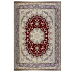 فرش ماشینی 1500 شانه طرح نائین لاکی