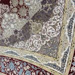 فرش ماشینی 1500 شانه طرح نائین لاکی - تصویر 3