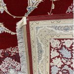 فرش ماشینی 1500 شانه طرح نائین لاکی - تصویر 4