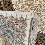 فرش ماشینی ۷۰۰ شانه زمینه کرم SH-708 - تصویر 4