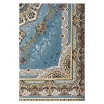 فرش ۱۲۰۰ شانه آبی الماسی کد SH-1201