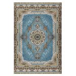 فرش ۱۲۰۰ شانه آبی الماسی کد SH-1201